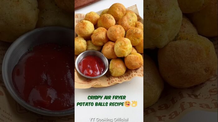 Crispy Air Fryer Potato Balls Recipe #shorts #potato