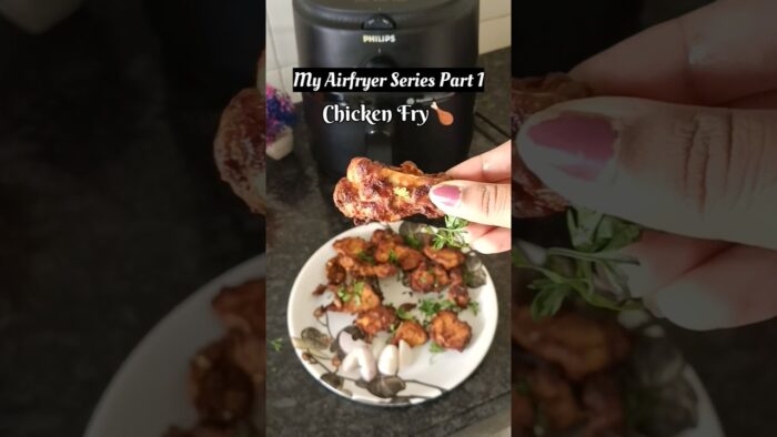 Crispy Chicken Fry in Air Fryer🍗| Air Fryer Recipes | #shortsviral #chicken #chickenfry #airfryer