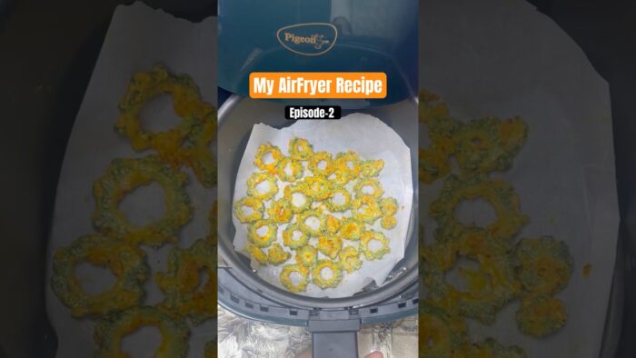 Crispy Karela Chips in Air Fryer | Healthy Snack Recipe 😍👌