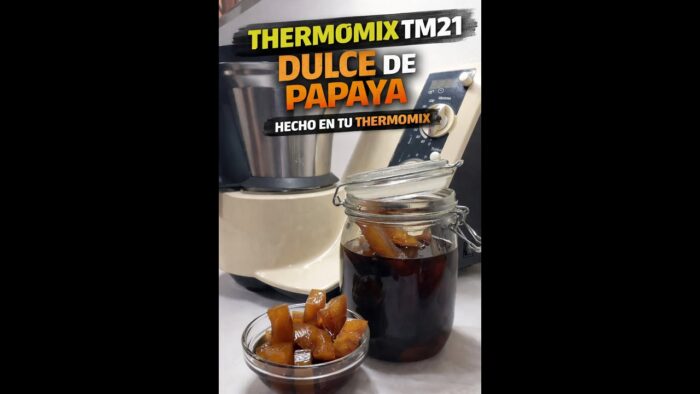 Dulce de Papaya en Tu Thermomix TM-21 #thermomix #dulcedepapaya #papaya #lechosa #dulce #delicioso