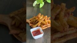 FASTEST Aloo Fry Recipe! NO Deep Frying 🔥#shorts #youtubeShorts #viral #trending #fyp  #food