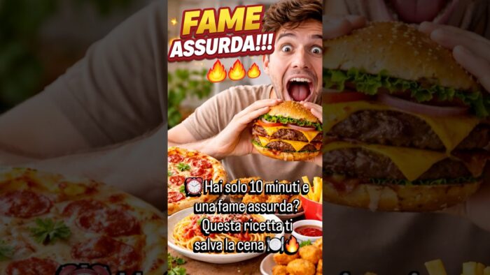 ⏰ Hai solo 10 minuti e una fame assurda? Questa ricetta ti salva la cena 🍽️🔥