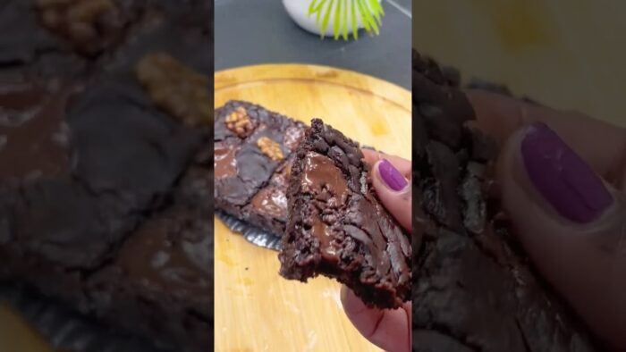 🔥Healthy Eggless Fudgy Sweet Potato Brownie Recipe🧁#shorts #healthy #cake #recipe #cafe