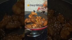 Less Oil Recipe 💪 Chicken In Air Fryer #honeychicken #shorts #trending #viral #ytshorts #foodlover