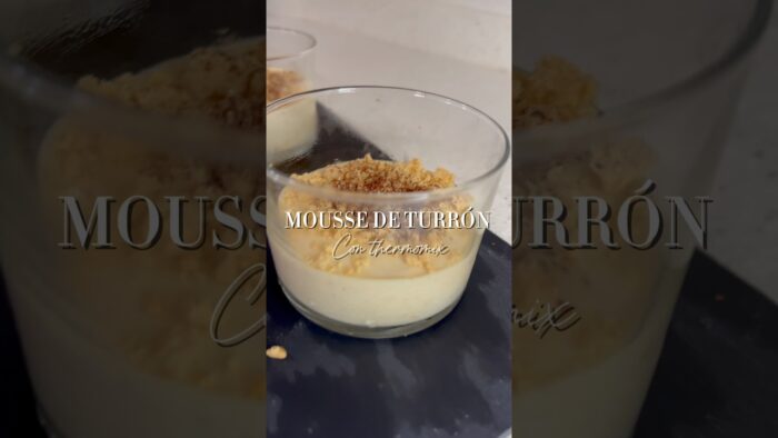 Mousse de turrón de Jijona en thermomix// Muy esponjoso y cremoso 🎄✨
