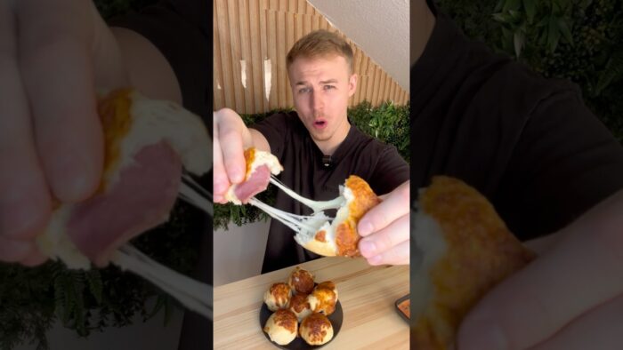 Mozzarella Pizzabrötchen Rezept aus dem Airfryer!😍 #airfryer #rezepte