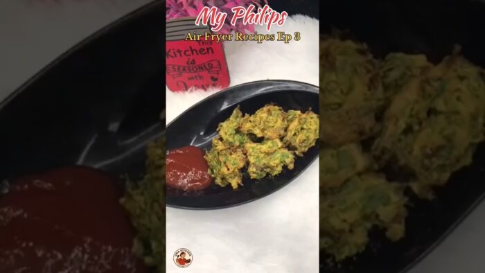 🥬Pakoda in Air Fryer 🧅 #pakodarecipe #pakoda #trending #airfryerrecipes #ytshorts