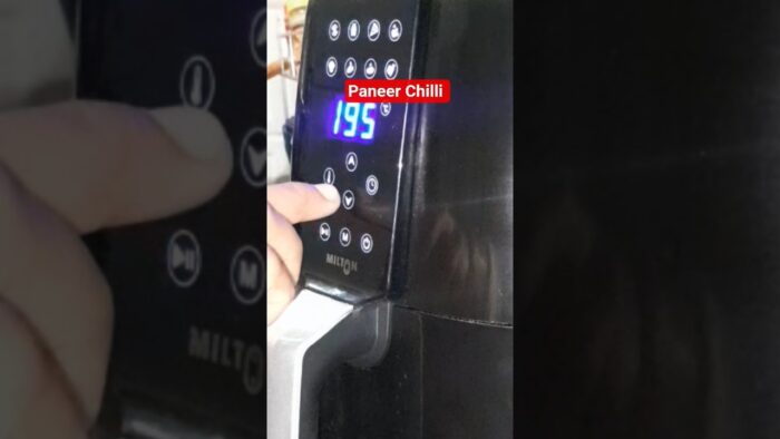 Paneer Chilli In Air fryer #poojakitchenrecipe #shorts#recipe