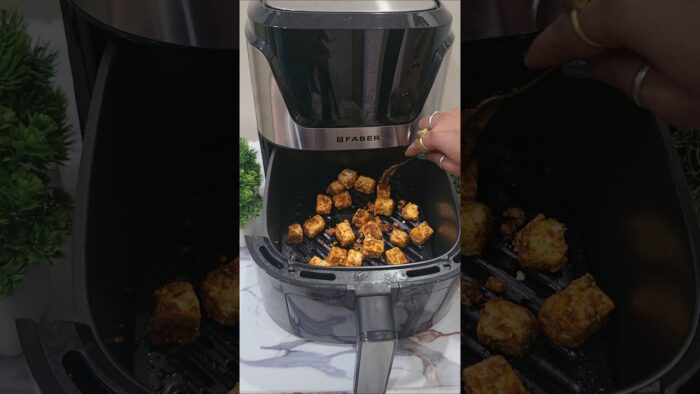 Paneer Dry Masala in Air-Fryer 🥘🔥 #youtubeshorts #shorts #paneerrecipe #airfryer #healthysnacks