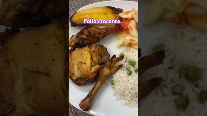 Pollo crocante a la freidora de aire. #pollo #receta #almuerzo #comparte #midiaadia #cocina
