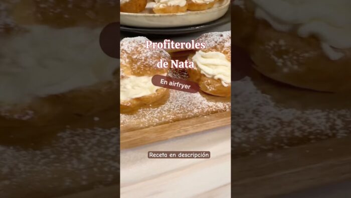 Profiteroles en freidora de aire