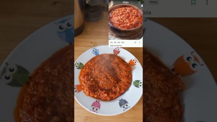 Ragù di salsiccia con bimby tm6 #food #bimby #bimbytm6 #ragù #salsiccia #sugo #cucinaitaliana
