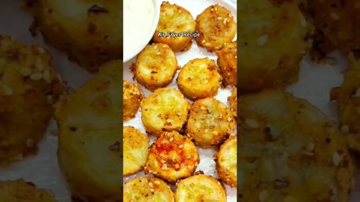 Raw Banana with Air Fryer l @richakitchen-1 #crispyrawbanana #airfryerrecipe #youtubeshorts