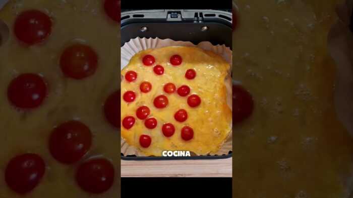 Receta de PIZZA A LA FREIDORA DE AIRE #shorts