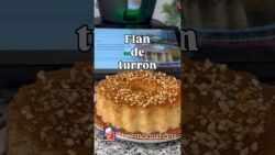 Receta de flan de turrón con Thermomix. Postre para Navidad exquisito y fácil con Thermomix