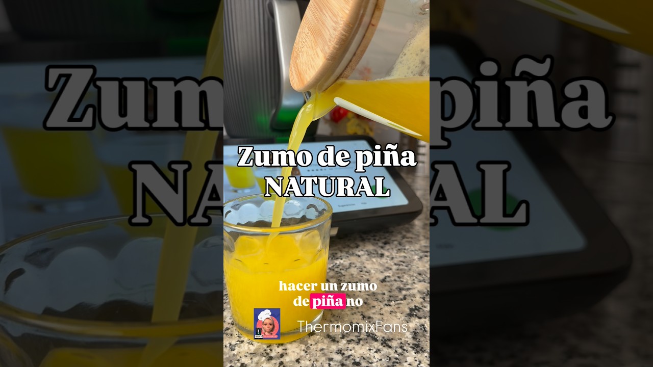 Receta de zumo de piña natural con Thermomix | recetástico