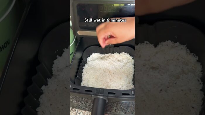 Secret Coconut Hack In Air Fryer Than Blow Your Mind #airfryer #desiccated