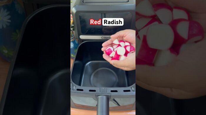 Simple radish 🫜 fry in air fryer #viralairfryer #food #trendingshorts #reels #food #yt #radish