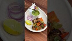 The best mushroom tikka recipe in airfryer 🍄‍🟫 #shorts
