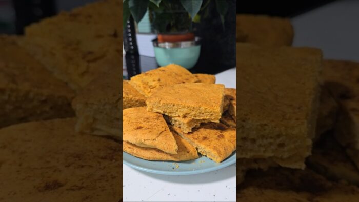 Tota de pimentón con Thermomix y horneada en la freidora de aire.