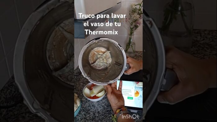 Truco para lavar el vaso de Thermomix TM7 después de hacer croquetas.