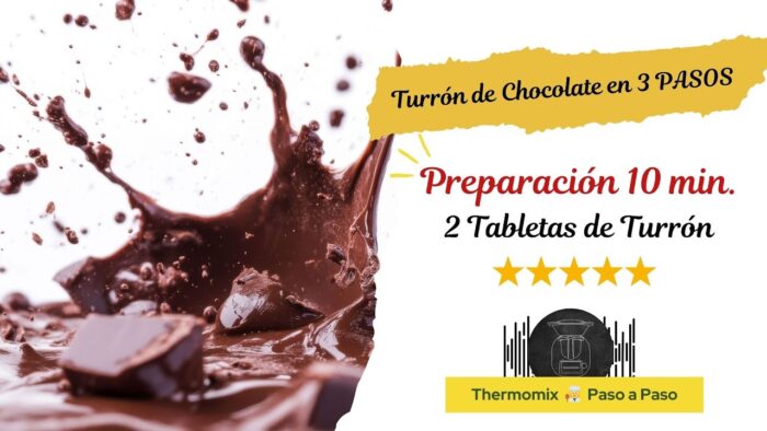 Turron Casero de Chocolate | Receta Fácil & Rápida de Thermomix paso a paso