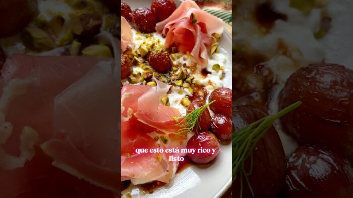 Uvas con queso 🍇🧀 #recetas #uvas #uvasyqueso #aperitivos #aperitivodenavidad