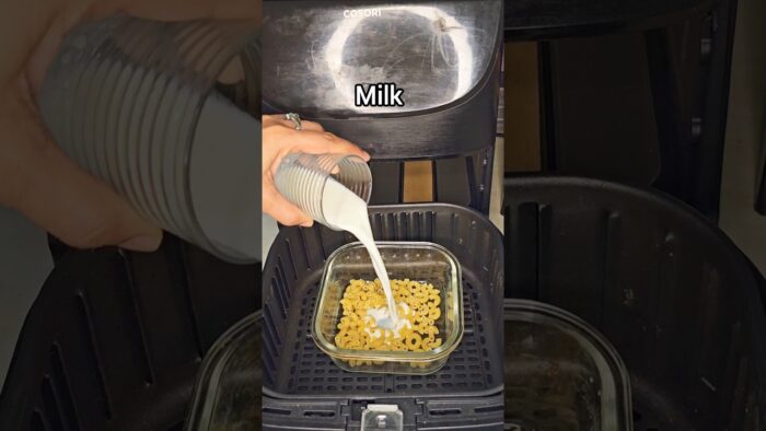 White Sauce Cheese Pasta in Air Fryer #shorts #viral #recipe #youtubeshorts #airfryer #pasta