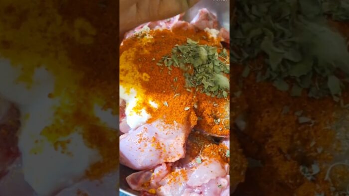 Zero Oil Chicken Tikka Kebab Recipe #zerooilrecipe #shorts #bangla #airfryerrecipes #chickentikka