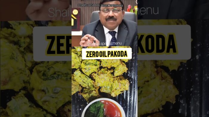 Zero Oil Pakoda Recipe by Dr Bimal Chhajer😋बिना तेल के बनाए कुरकुरे पकोड़े#shorts #drbimalchhajer