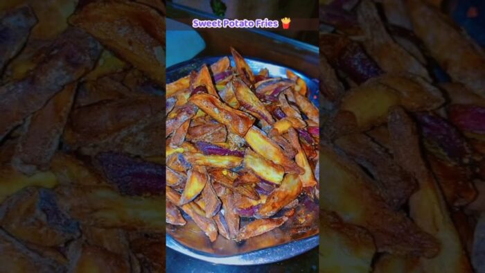 shakarkandi (sweet potato) fries air fryer recipe must #subscribe #shorts @prabhu_ji_ki_rasoi.