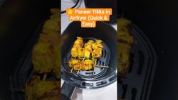 simple, tasty,  😋 restaurant-style Paneer Tikka recipe in Airfryer 👇#shorts #foodlover😍#Airfryer
