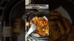 whole Tandoori chicken recipe 🐓#wholechickenroast #wholechickentandoori #shorts #recipe #airfryer