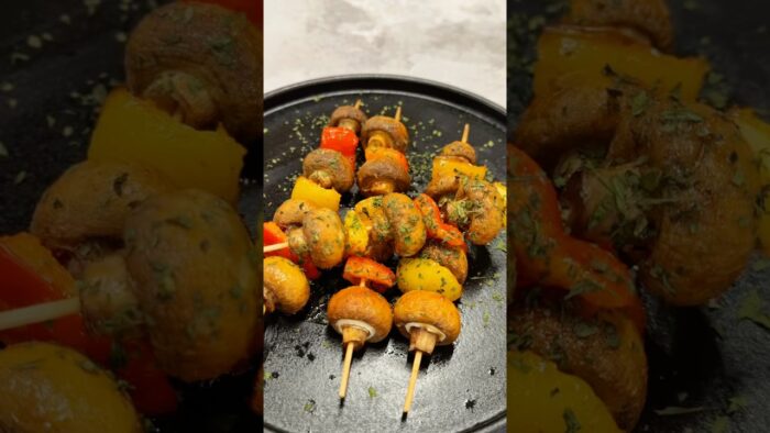 Грибной шашлык за 15 мин в аэрогриле RED Colorcook