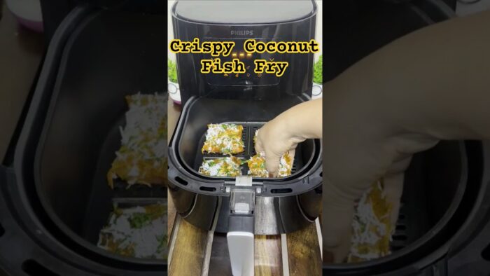 ​Air Fryer Coconut Fish Fry Recipe #shorts #trending #airfryer