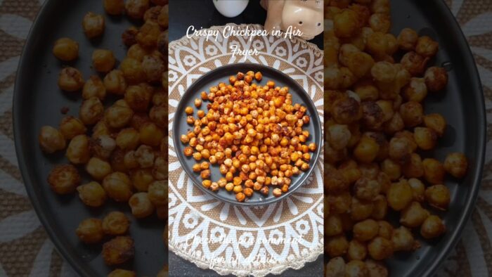 15 Min Quick & Crispy Chickpeas in Air Fryer | Healthy Evening Snack | Easy Air Fryer Recipe #viral