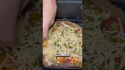 Receta de PIZZA A LA FREIDORA DE AIRE #shorts