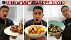 3 Recetas Fáciles en Freidora de Aire | Rápidas y Deliciosas