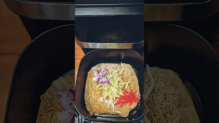 5 Min Easy Snacks In Airfryer #chinesefood #shorts #reels #recipe #cooking #streetfood #meggibhel