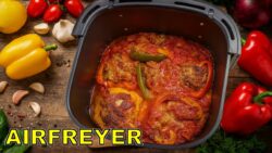 AIRFRYER REZEPT GEFÜLLTE PAPRIKA SCHNELL EINFACH & LECKER