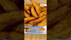 Air Fryer Crispy Potato Wedges Recipe | Recette Ultra Croustillante#shorts
