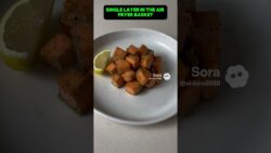 Air Fryer Lemon Garlic Salmon Bites (High-Protein Dinner!)