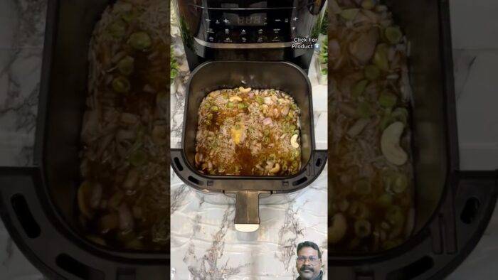 Air Fryer Rice Recipe #food #recipe #ytshorts #cooking #fyp #easyrecipe