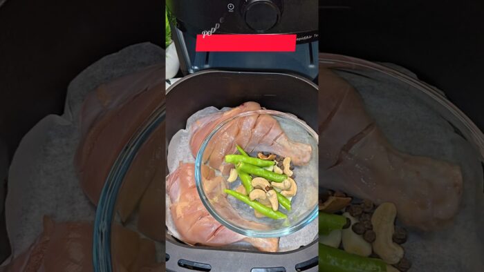 Air Fryer juice Green chicken recipe #shorts #youtubeshorts #trending #viral #ytshorts