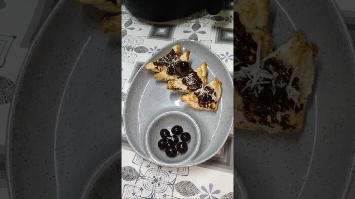 Air fryer Chocolate Bread Puff #pancake #recipe #food #easyrecipe#airfryer