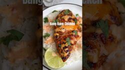 Air fryer bang bang chicken #recipe #airfryer #shorts