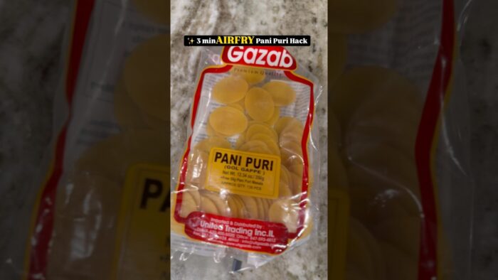Airfried Pani puri hack #foodcoin23 #hack #tipsandtricks #kitchenhacks #recipe #blog #food