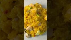 Arroz cremoso de gambones, salmón y verduras! #comidasaludable#comerbien#shorts#mallorca#TermomixTm7