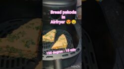 Bread pakoda in airfryer 😘🤤#airfryerrecipes #airfryer #breadpakoda #lessoilrecipe #healthysnacks