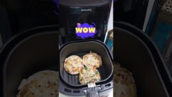 Cheese Burst Pizza in Airfryer |mini Cheese pizza recipe for kids lunch box